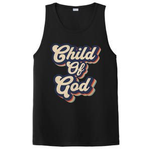 Child Of God Retro Religious Christian Design PosiCharge Competitor Tank