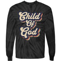 Child Of God Retro Religious Christian Design Tie-Dye Long Sleeve Shirt