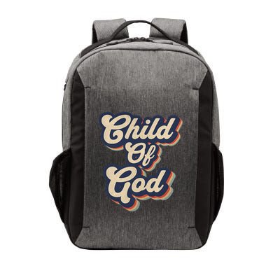 Child Of God Retro Religious Christian Design Vector Backpack