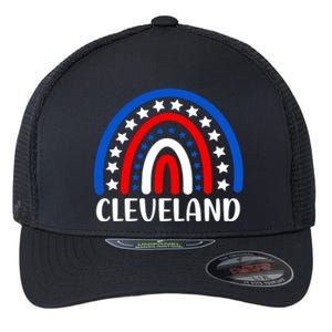 Cleveland Ohio Gift I Love Cleveland Ohio Usa Cute Gift Flexfit Unipanel Trucker Cap