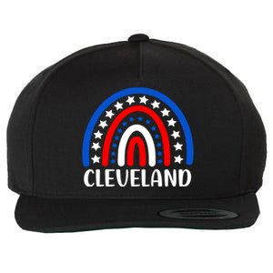 Cleveland Ohio Gift I Love Cleveland Ohio Usa Cute Gift Wool Snapback Cap