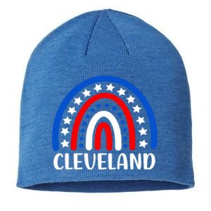 Cleveland Ohio Gift I Love Cleveland Ohio Usa Cute Gift Sustainable Beanie