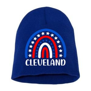 Cleveland Ohio Gift I Love Cleveland Ohio Usa Cute Gift Short Acrylic Beanie