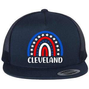 Cleveland Ohio Gift I Love Cleveland Ohio Usa Cute Gift Flat Bill Trucker Hat