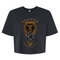 Child Of God Warrior Of Christ Jesus Christian Faith Graphic Bella+Canvas Jersey Crop Tee