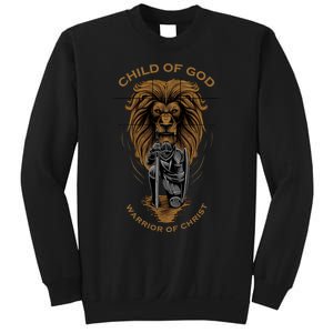 Child Of God Warrior Of Christ Jesus Christian Faith Graphic Sweatshirt