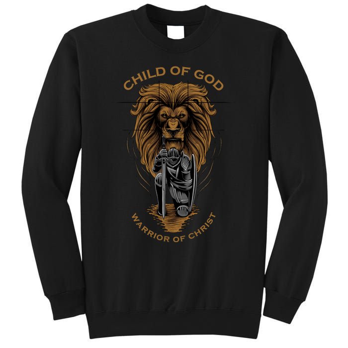 Child Of God Warrior Of Christ Jesus Christian Faith Graphic Sweatshirt