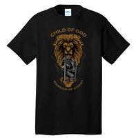 Child Of God Warrior Of Christ Jesus Christian Faith Graphic Tall T-Shirt