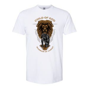 Child Of God Warrior Of Christ Jesus Christian Faith Graphic Softstyle CVC T-Shirt