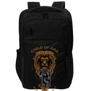 Child Of God Warrior Of Christ Jesus Christian Faith Graphic Impact Tech Backpack