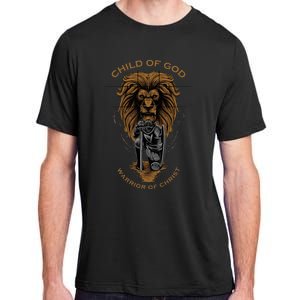 Child Of God Warrior Of Christ Jesus Christian Faith Graphic Adult ChromaSoft Performance T-Shirt