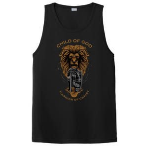 Child Of God Warrior Of Christ Jesus Christian Faith Graphic PosiCharge Competitor Tank