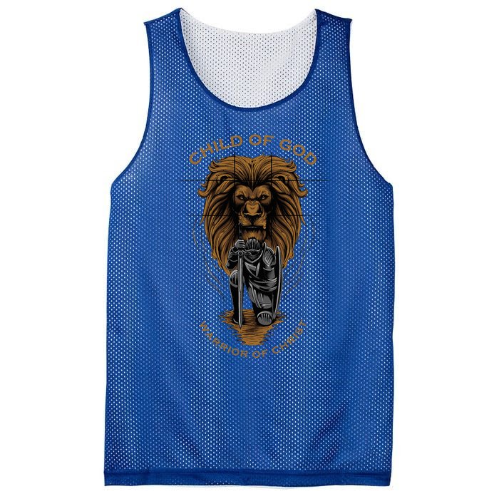 Child Of God Warrior Of Christ Jesus Christian Faith Graphic Mesh Reversible Basketball Jersey Tank