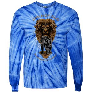 Child Of God Warrior Of Christ Jesus Christian Faith Graphic Tie-Dye Long Sleeve Shirt