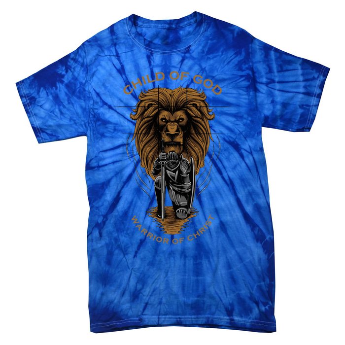 Child Of God Warrior Of Christ Jesus Christian Faith Graphic Tie-Dye T-Shirt