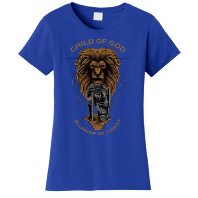 Child Of God Warrior Of Christ Jesus Christian Faith Graphic Women's T-Shirt