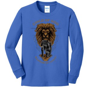 Child Of God Warrior Of Christ Jesus Christian Faith Graphic Kids Long Sleeve Shirt