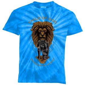 Child Of God Warrior Of Christ Jesus Christian Faith Graphic Kids Tie-Dye T-Shirt