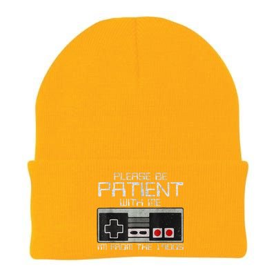 Cute Old Gamer Please Be Patient With Me Im From The 1900s Gift Knit Cap Winter Beanie