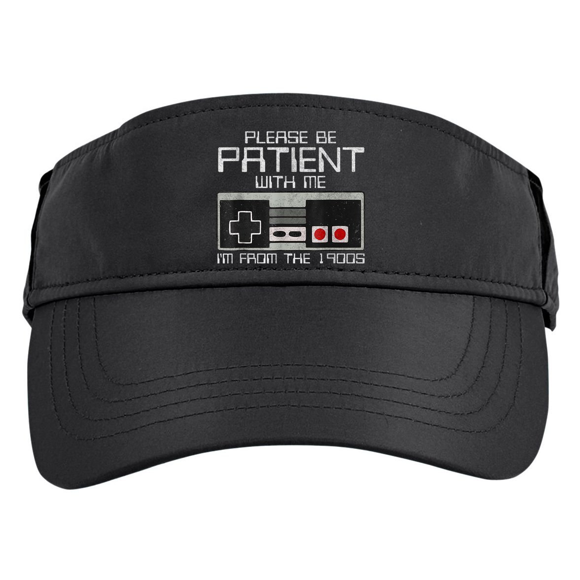 Cute Old Gamer Please Be Patient With Me Im From The 1900s Gift Adult Drive Performance Visor