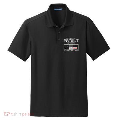 Cute Old Gamer Please Be Patient With Me Im From The 1900s Gift Dry Zone Grid Polo