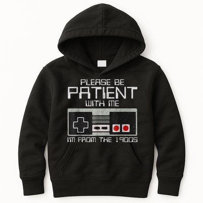 Cute Old Gamer Please Be Patient With Me Im From The 1900s Gift Kids Hoodie