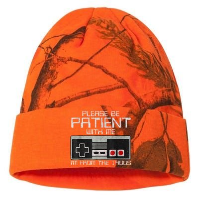 Cute Old Gamer Please Be Patient With Me Im From The 1900s Gift Kati Licensed 12" Camo Beanie