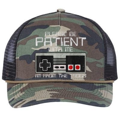 Cute Old Gamer Please Be Patient With Me Im From The 1900s Gift Retro Rope Trucker Hat Cap