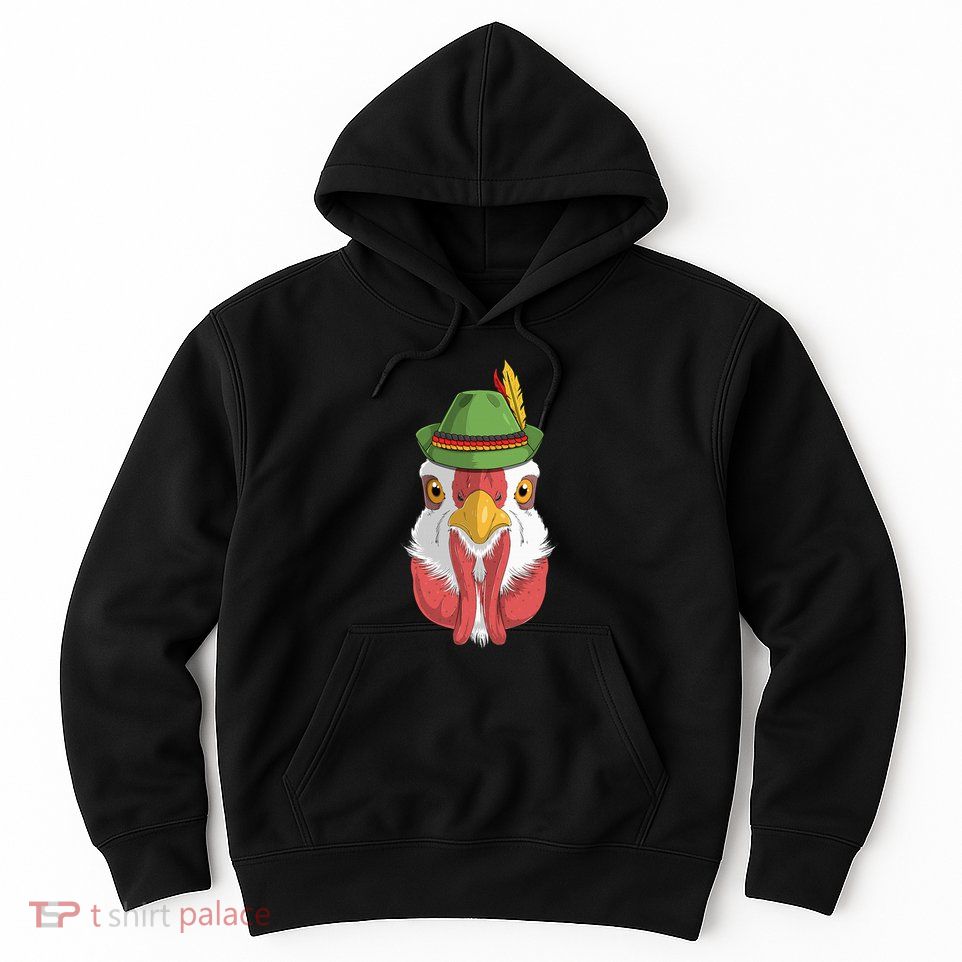 Chicken Oktoberfest German Bavarian Alpine Hat Bird Hoodie