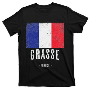 City Of Grasse France Fr Flag Top Drapeau FrançAis T-Shirt