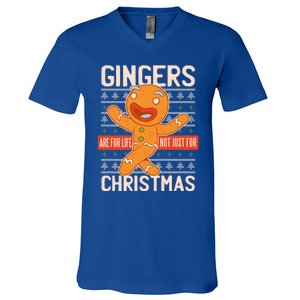 Christmas Outfit Gingerbread Christmas Xmas Cool Gift V-Neck T-Shirt