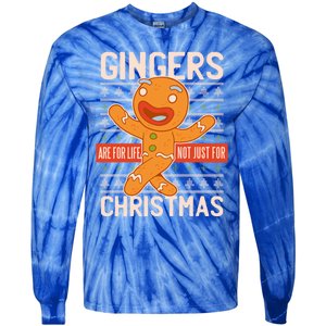 Christmas Outfit Gingerbread Christmas Xmas Cool Gift Tie-Dye Long Sleeve Shirt