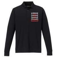 Child Of God Faithful Nurse Apparel Performance Long Sleeve Polo