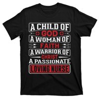 Child Of God Faithful Nurse Apparel T-Shirt