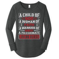 Child Of God Faithful Nurse Apparel Women's Perfect Tri Tunic Long Sleeve Shirt