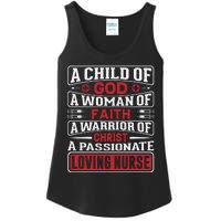 Child Of God Faithful Nurse Apparel Ladies Essential Tank