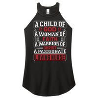 Child Of God Faithful Nurse Apparel Women's Perfect Tri Rocker Tank