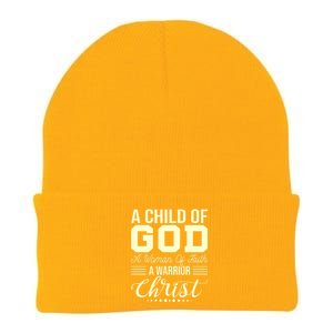 Child Of God Woman Of Faith Warrior Of Christ Knit Cap Winter Beanie