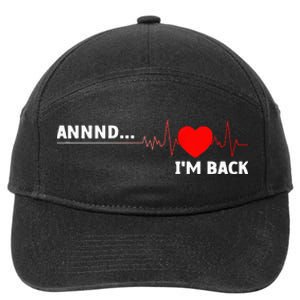 Cool Open Heart Surgery For Men Women Heart Attack Survivor 7-Panel Snapback Hat