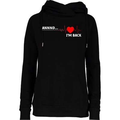 Cool Open Heart Surgery For Men Women Heart Attack Survivor Womens Funnel Neck Pullover Hood