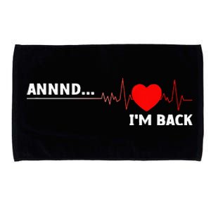 Cool Open Heart Surgery For Men Women Heart Attack Survivor Microfiber Hand Towel