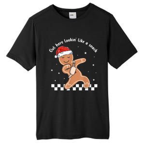 Christmas Out Here Looking Like A Snack Gingerbread Boujee Gift Tall Fusion ChromaSoft Performance T-Shirt