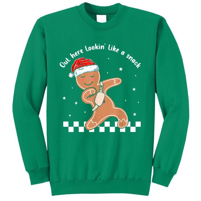 Christmas Out Here Looking Like A Snack Gingerbread Boujee Gift Sweatshirt