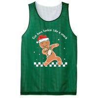 Christmas Out Here Looking Like A Snack Gingerbread Boujee Gift Mesh Reversible Basketball Jersey Tank