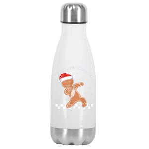 Christmas Out Here Looking Like A Snack Gingerbread Boujee Gift Stainless Steel Insulated Water Bottle