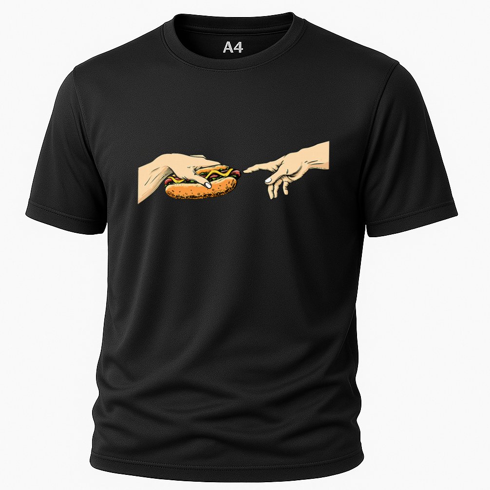 Creation Of Hot Dog Hot Dog Lover Fast Food Wiener Cooling Performance Crew T-Shirt