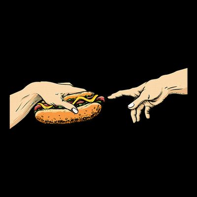 Creation Of Hot Dog Hot Dog Lover Fast Food Wiener T-Shirt