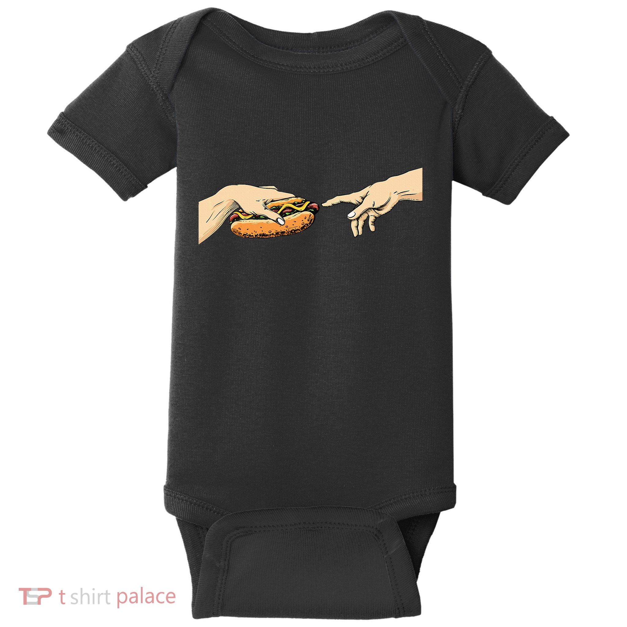 Creation Of Hot Dog Hot Dog Lover Fast Food Wiener Baby Bodysuit