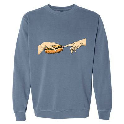 Creation Of Hot Dog Hot Dog Lover Fast Food Wiener Garment-Dyed Sweatshirt