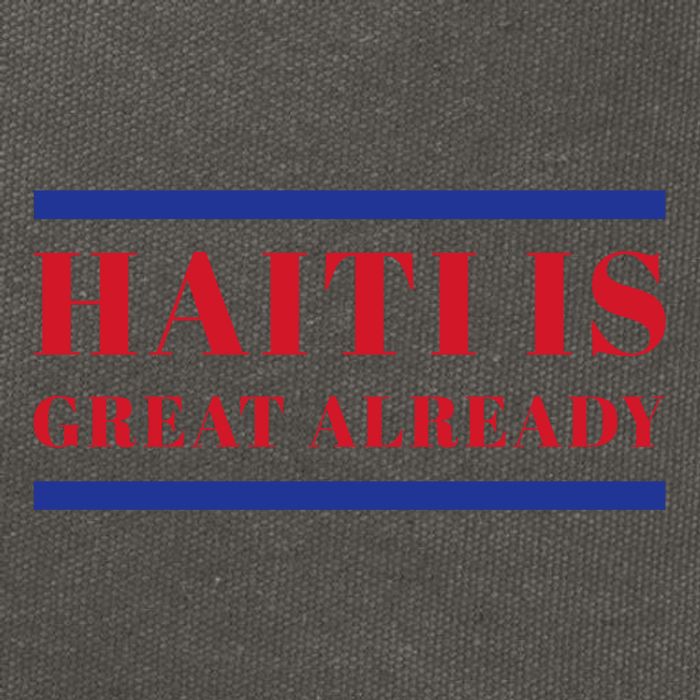 Conan O’Brien Haiti Is Great Already Cotton Canvas Backpack